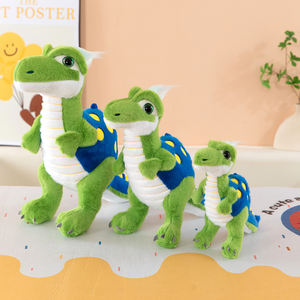 Vente en gros de jouets en peluche dinosaure, <span class=keywords><strong>T</strong></span>-<span class=keywords><strong>Rex</strong></span> et Triceratops réalistes pour enfants Cadeau et collection - Product Image 4