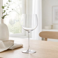 Gobelet à vin vintage en verre sans plomb à long pied