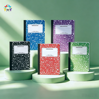 Cahier scolaire personnalisable avec reliure collée, motif imprimé sur mesure et option de logo personnalisé