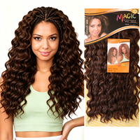 Extensions de cheveux synthétiques ondulés Freedom Beyonce, double trame, pour le marché sud-africain, vente en gros