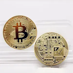 Vendita all'ingrosso monete bitcoin-Collezione di monete metalliche Tcoin turismo bitcoin monete Commemorative commercio estero monete d'oro artigianato