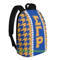 Sac à dos personnalisé pour femme de la sororité Iota Phi Lambda, réutilisable, de haute qualité, pour le shopping et les week-ends, vente en gros