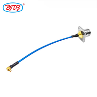 N-Typ Buchsenflansch auf MMCX Stecker 90 Grad für SS405 SS-405 RG405 RF Flexibles Pigtail Jumper Verlängerungskabel