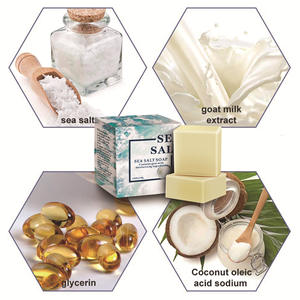 Etichetta privata sale del mar morto biologico cura della pelle naturale sapone di latte di capra fatto a mano personalizzato corpo sbiancante Savon Eclaircissan - Product Image 5