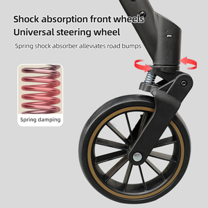 Xe đẩy có thể điều chỉnh chiều cao với tay cầm có thể mở rộng, thích hợp cho chủ vật nuôi cao, thoải mái - Product Image 5