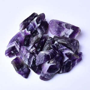 100g por bolsa Amatista natural Irregular Piedra de mineral crudo Naturaleza Amatista sin pulir Piedra áspera Cristal curativo - Product Image 6