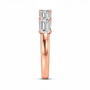 Anillo de Diamante Cultivado en Laboratorio con Corte Esmeralda de 1.50 Quilates para Mujer en Plata de Ley 925, Titanio, Oro de 10K, 14K, 18K, Joyería Fina Elegante - Product Image 4
