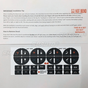 Repuesto de Control de Clima, Piezas Interiores, Adhesivo para Botón de Aire Acondicionado en el Tablero para Tahoe, Suburban, Avalanche, Silverado, Yukon - Product Image 6