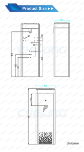 Cskl06 हाई स्पीड 0.<span class=keywords><strong>6</strong></span> एस बैरियर गेट 240w dc24v स्वचालित पार्किंग बूम गेट, एक्सेस कंट्रोल के लिए वैकल्पिक एलपीआर/आर्म/रंग के साथ - Product Image 6