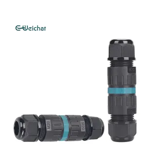 EW-P20 2/3pin watertight electrical connector quick connect waterproof connector straight fast assembly ip68waterproof connector