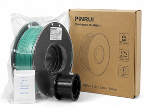 ไส้พิมพ์ 3 มิติ PINRUI Silk PLA ขนาด 1.75 มม. สีเขียวมรกต/น้ำเงินกรมท่า เงางามดุจอัญมณี สำหรับเครื่องพิมพ์ Creality Prusa - Product Image 4
