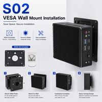 PC industriel sans ventilateur J1900, double LAN, RS232, mini-ordinateur embarqué, 8 Go/12 Go de RAM, SSD MSATA 64/128 Go, Windows/Linux pour l'automatisation