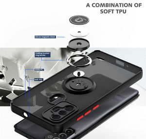 Pour ZTE Blade A52 anneau mat étui de téléphone portable pour ZTE A52 A53 Lite étui magnétique support de voiture anneau étui - Product Image 2