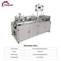Machine d'emballage automatique HAOYUAN HY-200 : Scellage de cartons, emballage de sacs préformés, fonctionnement stable et efficace
