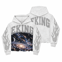 Produsen Pakaian Streetwear, Desain Grafis DTG Custom Distressed, Hoodie Berhias Rhinestone, Pullover Felpa Con Cappuccio