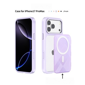 เคสโทรศัพท์ iPhone 18 Pro Max แบบเปลี่ยนแผ่นหลังได้ พร้อมปุ่ม AI, เคสโทรศัพท์แม่เหล็กแบบลายตาข่าย Apple 17 - Product Image 4