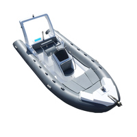 RIB-600A Bateau pneumatique RIB en Hypalon PVC avec coque en fibre de verre, directement de l'usine