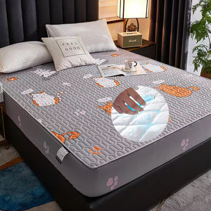 Couverture de protection pour <span class=keywords><strong>matelas</strong></span> <span class=keywords><strong>en</strong></span> coton, impression sur <span class=keywords><strong>drap</strong></span> de lit, fixe, ajusté, étanche - Product Image 1