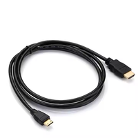 Kabel Adaptor Micro HDMI ke HDMI 4k 60hz dengan Selubung PVC 1m 1.5m 2m 3m 5m Kabel Micro HDMI untuk Kamera Tablet Notebook Proyektor HDTV
