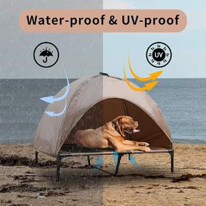 Erhöhtes Abnehmbares Haustierbett <span class=keywords><strong>30</strong></span> UV-Beständig & Wasserdicht Hundebett mit Überdachung Atmungsaktives Schattenzelt für Hunde und Katzen - Product Image 4