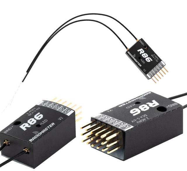 Radiomaster R81 R84 R86 R86C R88 V2 Receiver Receptor 4CH 6CH 8CH 16CH Receiver for FRSKY  D16 TX16S SE RC FPV  Drones  Parts