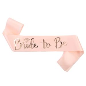 Écharpe de Mariée et Demoiselle d'honneur pour Enterrement de Vie de Jeune Fille, Bandeau d'Étiquette 'Future Mariée' avec Effet Bronzé, Écharpe 'Équipe de la Mariée' - Product Image 3
