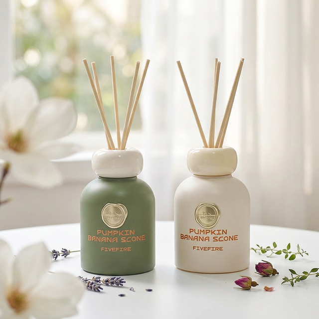 Wholesale Home Decor Aroma Fragrance Luxury Reed Diffuser Flower Shape Stick With Packaging Box