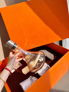 Transparent Lead-Free Crystal Hand-blown Wine Decanter Red Wine Aerator Carafe <b>Brush</b> Stopper Cleaning Beads Dishwasher - Product Image 2