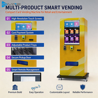 Máquina Expendedora de Bebidas y Aperitivos de Fábrica, 24 Horas, Gran Capacidad, Automática, Combinada, con Sistemas de Pago con Monedas, Códigos QR y Fichas, Función SDK