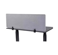 Écran de séparation simple pour poste de travail, panneau de bureau en polyester insonorisant, style moderne et minimaliste, usage commercial