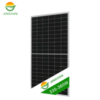 Jingsun 158MM Module PV monocristallin à cellules demi-coupées 335 340W 350W 355W 360W Panneaux solaires pour la maison