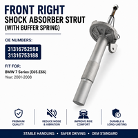 Conjunto de Amortiguador Elite, Pieza de Suspensión para BMW Serie 7 E65 E66, Delantero Derecho, OE 31316752598 31316753188