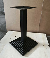 Pieds de table rustiques en fonte antique, robustes, en métal industriel, carrés, pour table basse ou table de bière, accessoires de mobilier en promotion