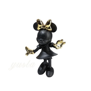 Ornement créatif en peluche de luxe léger Mickey Minnie Mouse Décoration en résine à la mode pour chambre d'enfant Salon Magasin accueilli - Product Image 5