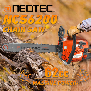 Motosierra de Gasolina NEOTEC de 62cc para Cortar Madera con Barra y Cadena de 20 Pulgadas 260 026 NCS6200-20 Motosierra de 62cc NCS6200-20 - Product Image 4