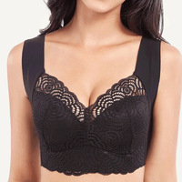 OEM Grande Taille Sexy Dos Nu Respirant Sans Fil Coupe Brasthin Sans Anneau en Acier Push Up pour Femmes Soutiens-Gorge