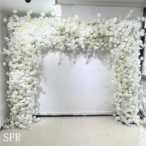 SPR Rose Braut Bouquet Supplies Seide Rose Pfingstrose Events Party Girlande Künstliche Dekoration DIY Blumen arrangements Hintergrund