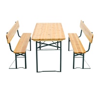 Tréteau de Table de banc de bière de pique-nique pliant Portable en bois pour meubles de jardin extérieur de Patio de Pub