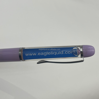 Stylo bille liquide flottant avec feuille PVC publicitaire et image animée, souvenirs d'école, promotions personnalisées religieuses