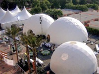 Dôme de glamping Tentes transparentes pour événements Tente dôme d'extérieur