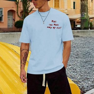 FOXA เสื้อยืดผู้ชายแขนสั้นผ้าฝ้าย 100% เสื้อยืดลายกราฟิกเสื้อเจอร์ซีย์ระบายอากาศได้ดี - Product Image 4