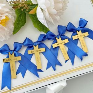 Custom Handmade Engraved <b>Acrylic</b> Cross <b>Mirror</b> Tags Name Plates Waterproof Durable Bulk Favors Wedding Number Low MOQ - Product Image 3