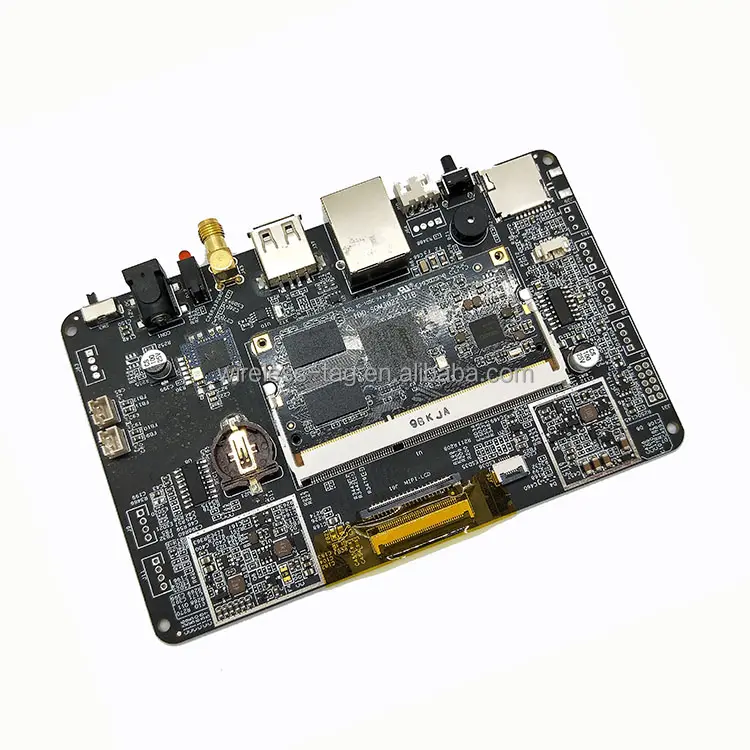 IDO-EVB3022 Linux Android Papan Evaluasi Modul Som 8GB EMMC 1GB DDR3 UART LVDS USB MIPI Antarmuka Ethernet untuk Meja Sentuh