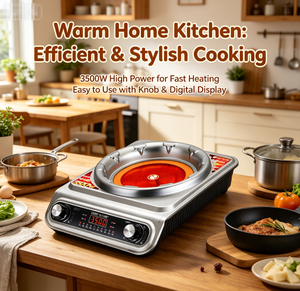 Table de cuisson électrique en céramique infrarouge haute puissance 3500W, cuisinière portable pour tous types d'ustensiles de cuisine - Product Image 5