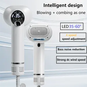 Wholesale Pet Intelligent Design Negative Ion Hair Dryer + Comb In 1 Pet Beauty Supplies