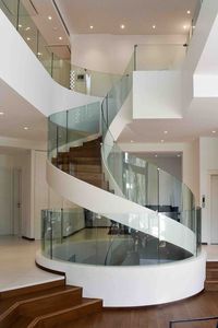 <span class=keywords><strong>Escalera</strong></span> de <span class=keywords><strong>Madera</strong></span> Tanlong, <span class=keywords><strong>Escalera</strong></span> <span class=keywords><strong>Interior</strong></span> Curva de <span class=keywords><strong>Madera</strong></span> con <span class=keywords><strong>Barandilla</strong></span> de Vidrio - Product Image 3