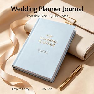 Mi Agenda, Diario de Tapa Dura con Impresión en Dorado, Encuadernación Cosida, Organizador de Regalo para Planificación de Bodas de Ensueño - Product Image 3