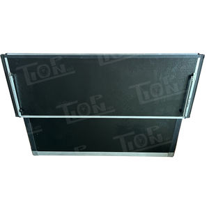 Accesorios todoterreno cubierta de cama de camioneta impermeable con cerradura OEM tipo duro cubierta de Tonneau enrollable de cuatro pliegues para <span class=keywords><strong>Hilux</strong></span> 5.7ft - Product Image 3