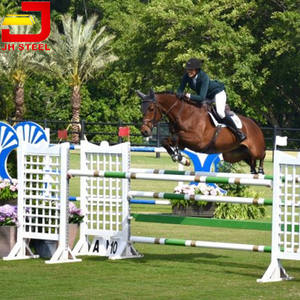 Supporti per Ostacoli da Salto Equestre in Alluminio con Logo Personalizzato - Product Image 1