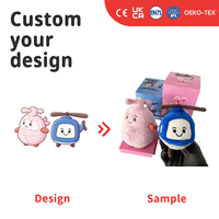 Jouets en peluche hélicoptère personnalisés, adorables avions roses et bleus, poupées en peluche douces, cadeaux pour enfants, décoration de chambre d'enfant